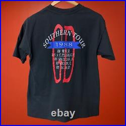 Vintage 80s Grateful Dead Southern Tour Rick Griffin Black T-Shirt Tee Size L