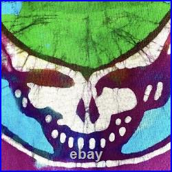 Vintage 80s Grateful Dead Steal Your Face Batik Tir Dye Lot T Shirt Garcia Weir