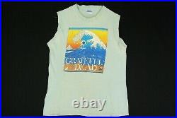 Vintage 80s Grateful Dead Surfing Eyeball Concert Tour T Shirt Distressed Mens S