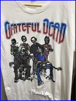 Vintage 80s Grateful Dead T-Shirt Large In the Dark Tour Touch of Grey