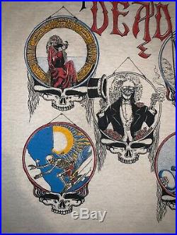 Vintage 80s The Grateful Dead Tee T Shirt Thin Concert Tour 80s Jerry Garcia L