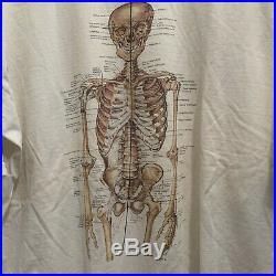 Vintage 80s anatomy t shirt anatomical Skeleton Grateful Dead Nirvana Utero