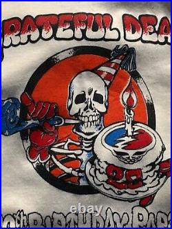 Vintage 85 Grateful Dead 20th Birthday Party Band T-shirt size small summer tour