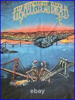 Vintage 90 San Fran Bridge Grateful DEAD L T SHIRT WILD OATS Excellent Condition