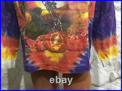 Vintage 90's GRATEFUL DEAD 1994 Fall Tour LONG Sleeve T Shirt Size L Made in USA