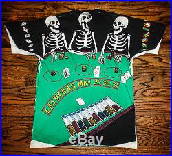 Vintage 90's Grateful Dead Las Vegas 1992 Rock Tour All Over Print T-shirt XL