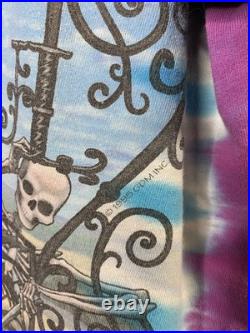 Vintage 90's Grateful Dead Liquid Blue T-Shirt Vtg Tiedye Band Tee Medium