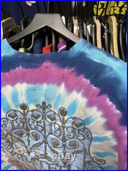 Vintage 90's Grateful Dead Liquid Blue T-Shirt Vtg Tiedye Band Tee Medium