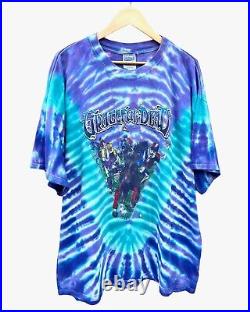 Vintage 90's Grateful Dead Polo Tie Dye T-shirt XL