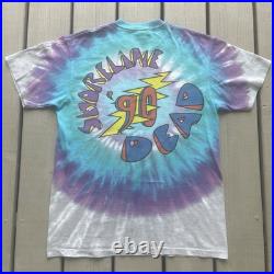 Vintage 90's Grateful Dead Shoreline Amphitheater California Tie Dye Shirt Large