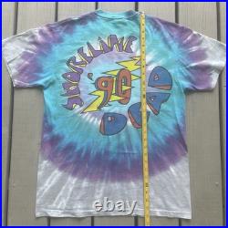 Vintage 90's Grateful Dead Shoreline Amphitheater California Tie Dye Shirt Large
