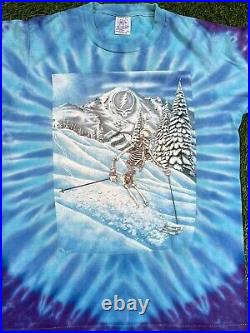 Vintage 90's Grateful Dead Skeleton Powderman Single Stitched T-Shirt Men's L
