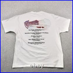 Vintage 90s 1994 Grateful Dead Summer Tour T Shirt White XL Single Stitch Native
