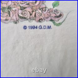 Vintage 90s 1994 Grateful Dead Summer Tour T Shirt White XL Single Stitch Native
