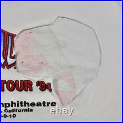 Vintage 90s 1994 Grateful Dead Summer Tour T Shirt White XL Single Stitch Native
