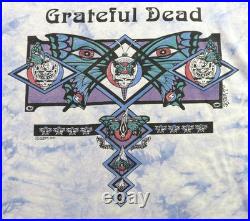 Vintage 90s 1995 GRATEFUL DEAD USA XL Jester Steal Your Face Butterfly T Shirt