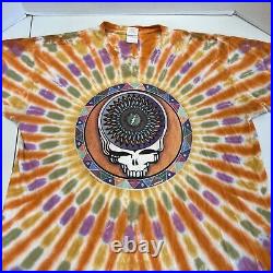 Vintage 90s 1995 Grateful Dead Orange Steely Tie Dye T Shirt Orange Size XL