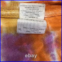 Vintage 90s 1995 Grateful Dead Orange Steely Tie Dye T Shirt Orange Size XL