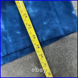 Vintage 90s 2000s Grateful Dead Moon Liquid Blue Tie Dye T-Shirt Tee Size Large