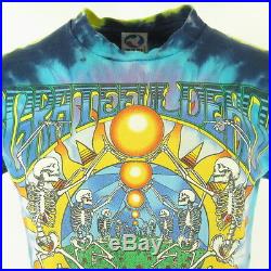 Vintage 90s 91 Grateful Dead Summer Tour Band T-Shirt Mens L Deadstock Tie Dye
