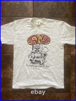 Vintage 90s Dead Head Grateful Dead Tee Shirt LSD Psychedelic Leary McKenna