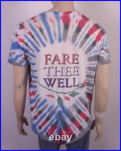 Vintage 90s Delta Tag single stitch 1995 Grateful Dead T-Shirt Fare Thee Well L