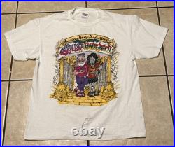 Vintage 90s Grateful Daze/Reggae Haze II Shirt Large Marley Jerry Austin Texas