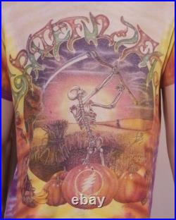 Vintage 90s Grateful Dead 1994 Harvest Fall Tour T-Shirt Halloween Concert L