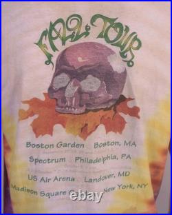 Vintage 90s Grateful Dead 1994 Harvest Fall Tour T-Shirt Halloween Concert L