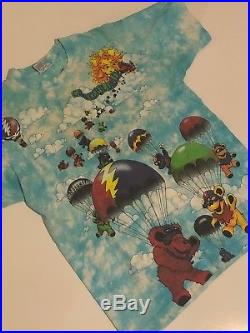 Vintage 90s Grateful Dead Band T-shirt Greg Genrich 1993 Liquid Blue size large