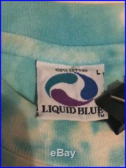 Vintage 90s Grateful Dead Band T-shirt Greg Genrich 1993 Liquid Blue size large