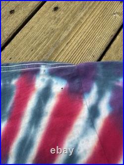 Vintage 90s Grateful Dead Band Tee Tie Dye Steal Your Face Phoenix Music Shirt L