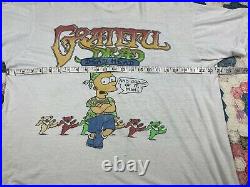 Vintage 90s Grateful Dead Bart Dead Head T-Shirt Mens Size XL