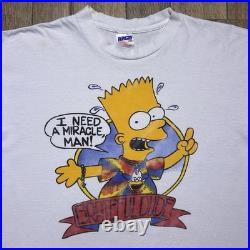 Vintage 90s Grateful Dead Bart Simpson Lot T Shirt Men's XL Band Single Stitch