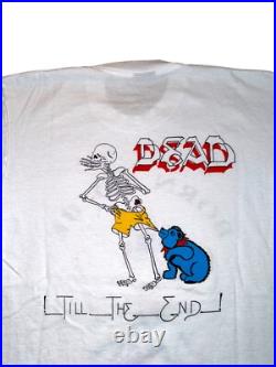 Vintage 90s Grateful Dead Born to be Dead Baby Jerry White Sreen Stars Large