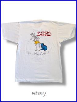 Vintage 90s Grateful Dead Born to be Dead Baby Jerry White Sreen Stars Large
