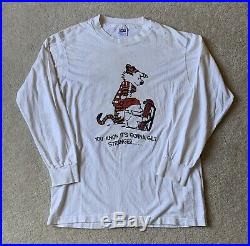 Vintage 90s Grateful Dead Calvin and Hobbes Long Sleeve T Shirt Mens Large Anvil