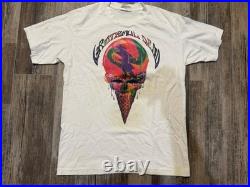 Vintage 90s Grateful Dead Chicago Dead Ice Cream 1990 Size L Rare Liquid Blue