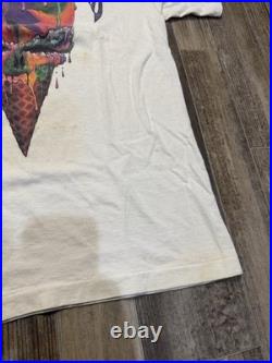 Vintage 90s Grateful Dead Chicago Dead Ice Cream 1990 Size L Rare Liquid Blue