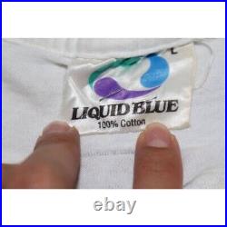 Vintage 90s Grateful Dead Chicago Dead Ice Cream 1990 Size L Rare Liquid Blue