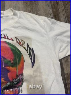 Vintage 90s Grateful Dead Chicago Dead Ice Cream 1990 Size L Rare Liquid Blue