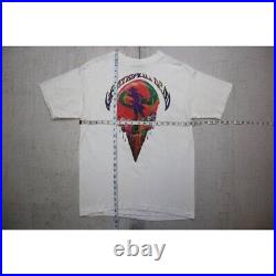 Vintage 90s Grateful Dead Chicago Dead Ice Cream 1990 Size L Rare Liquid Blue