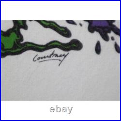 Vintage 90s Grateful Dead Chicago Dead Ice Cream 1990 Size L Rare Liquid Blue