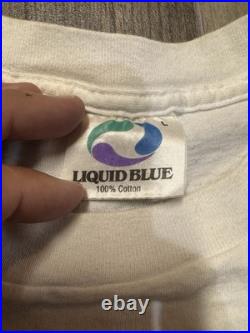 Vintage 90s Grateful Dead Chicago Dead Ice Cream 1990 Size L Rare Liquid Blue