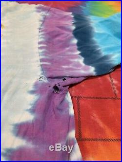Vintage 90s Grateful Dead China Rider Tour Concert Shirt Tie Dye Liquid Blue XXL