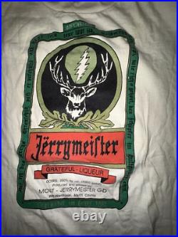 Vintage 90s Grateful Dead Jerrymeister Jagermeister Bootleg T Shirt Oneita XL