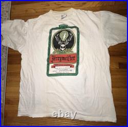 Vintage 90s Grateful Dead Jerrymeister Jagermeister Bootleg T Shirt Oneita XL