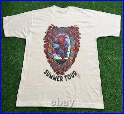 Vintage 90s Grateful Dead Jester 1995 Summer Tour T-Shirt Mens Size Large