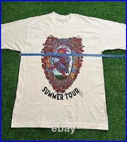 Vintage 90s Grateful Dead Jester 1995 Summer Tour T-Shirt Mens Size Large