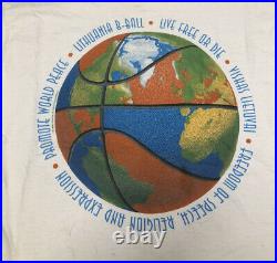 Vintage 90s Grateful Dead Lithuania Basketball T Shirt Liquid Blue men sz XL NR